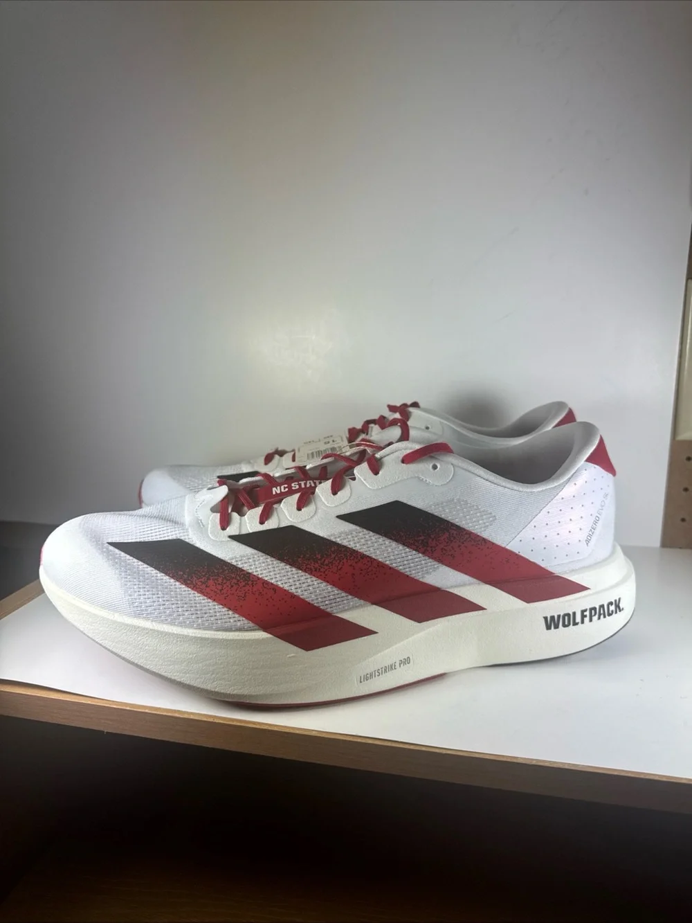 Adidas Adizero Evo NC State Men's Size 15 Lightweight Running Sneakers
